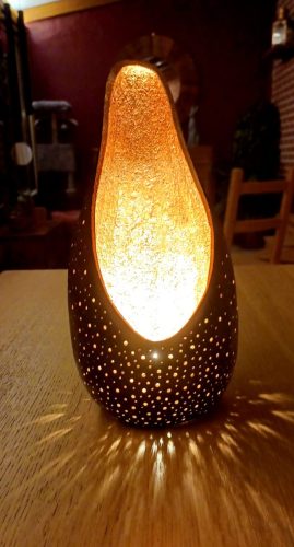 Lampe cuivrée