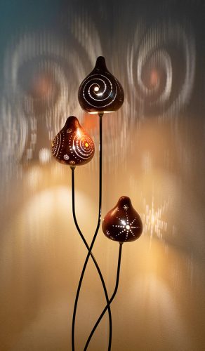 Lampadaire triple